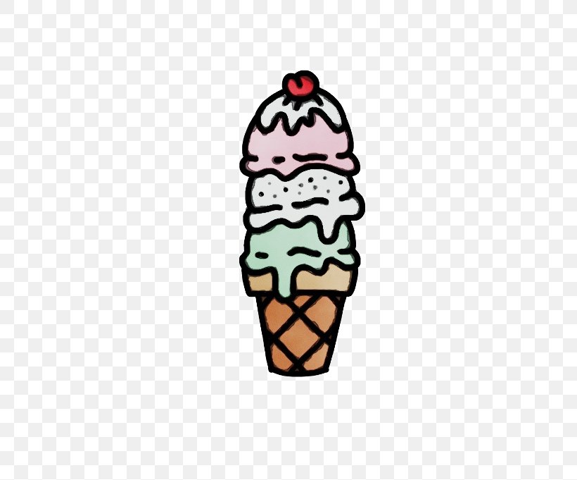 Ice Cream Cone Background, PNG, 480x681px, Watercolor, Chocolate Ice Cream, Cone, Cream, Dairy Download Free