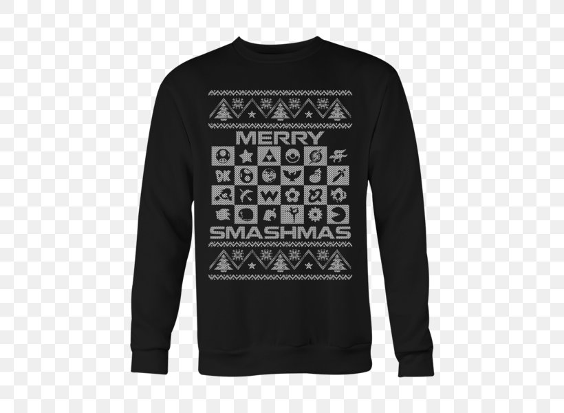 T-shirt Sleeve Christmas Jumper Sweater Clothing, PNG, 600x600px, Tshirt, Black, Bluza, Brand, Christmas Day Download Free