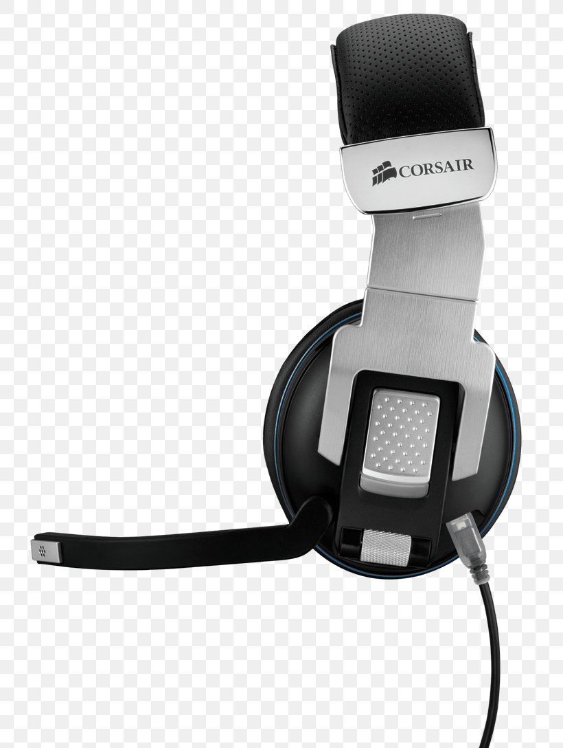Headphones Headset 7.1 Surround Sound Wireless Corsair Vengeance 2000, PNG, 800x1088px, 71 Surround Sound, Headphones, Audio, Audio Equipment, Corsair Components Download Free
