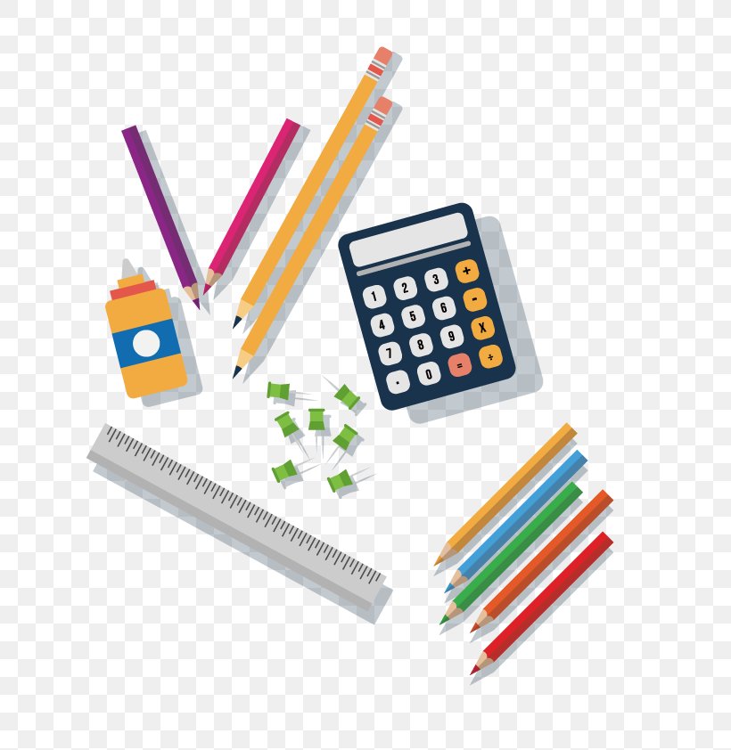 Paper Notebook School Supplies Euclidean Vector, PNG, 800x842px, School, Blackboard, Calculator, Copybook, Education Download Free