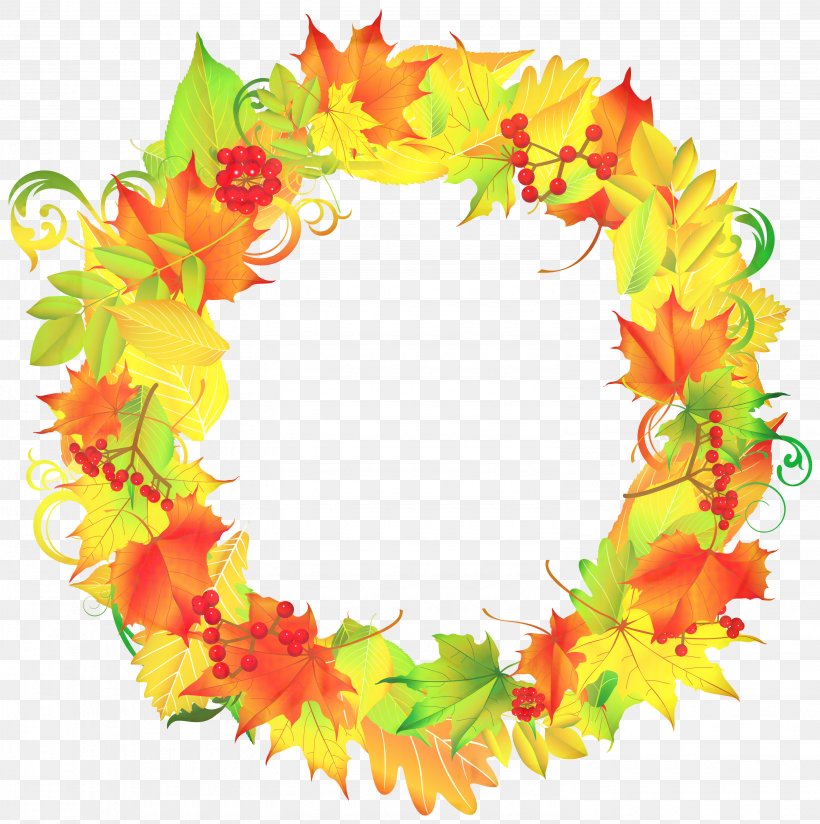 Wreath Clip Art Autumn Leaf, PNG, 2985x3000px, Wreath, Autumn, Autumn Leaf Color, Garland, Leaf Download Free