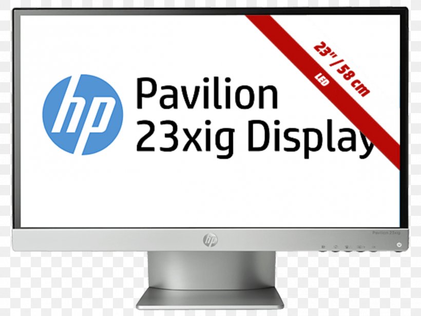 Hewlett-Packard HP Pavilion 23xi IPS Panel HP Pavilion 20xi Computer Monitors, PNG, 1199x900px, Hewlettpackard, Advertising, Area, Backlight, Brand Download Free