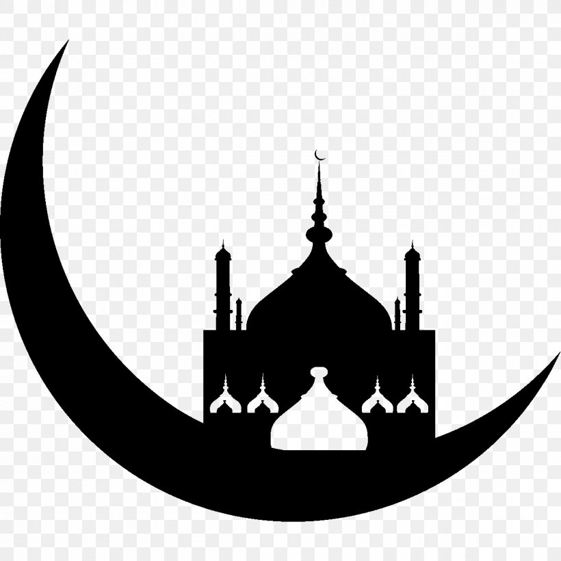 Ramadan Eid Al-Fitr Islam Mosque, PNG, 1200x1200px, Ramadan, Arabic Calligraphy, Black And White, Brand, Eid Aladha Download Free