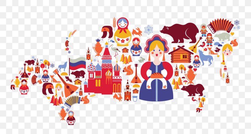 Russian Language Vector Graphics Illustration Royalty-free, PNG, 777x437px, Russia, Art, Cartoon, Map, Recreation Download Free
