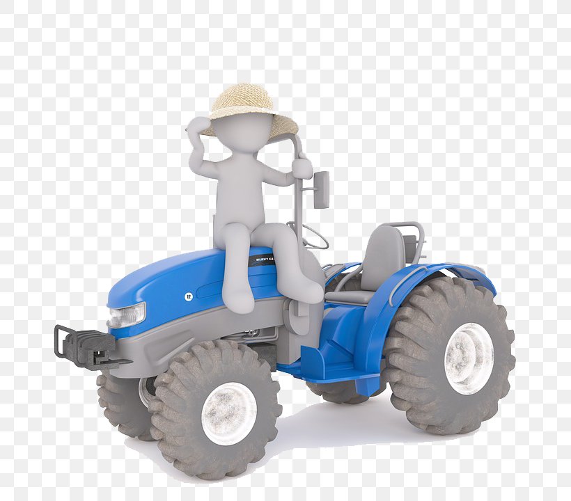 Tractor 3D Computer Graphics Agriculture Farm, PNG, 720x720px, Tractor, Agricultural Machinery, Agriculture, Argo Spa, Farm Download Free