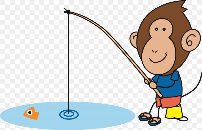 Angling Monkey Sport Clip Art, PNG, 6953x4493px, Angling, Area, Cartoon, Dog, Flyer Download Free