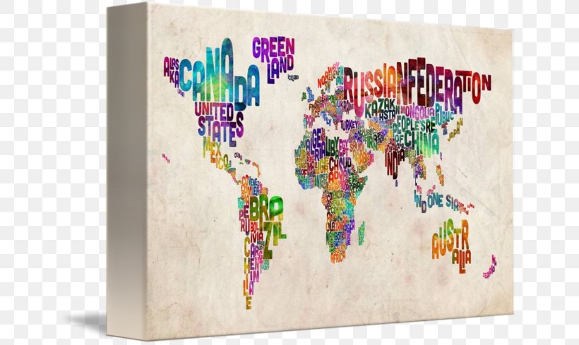 World Map Canvas Print Art, PNG, 650x489px, World, Art, Art Museum, Art World, Canvas Download Free
