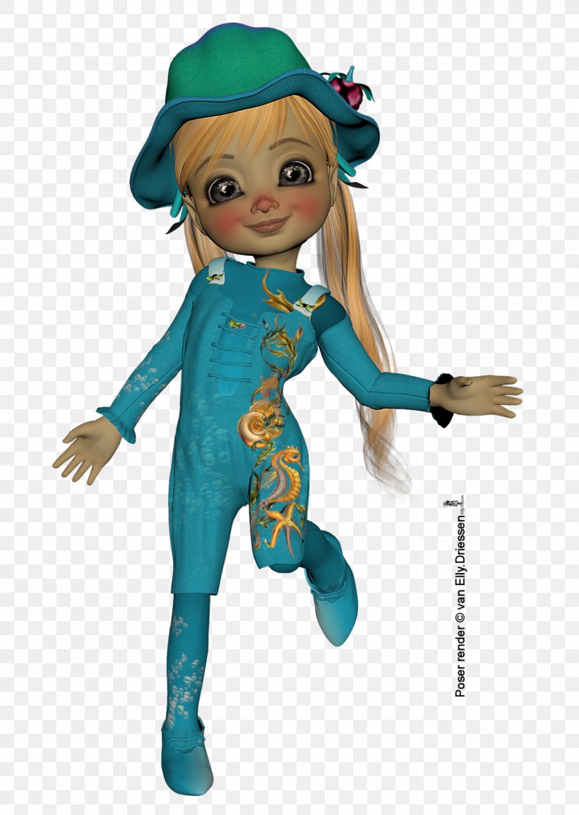 Doll Mascot Figurine Teal, PNG, 1357x1913px, Doll, Costume, Costume Design, Fictional Character, Figurine Download Free