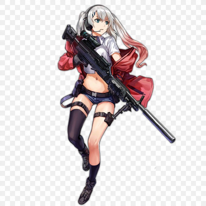 Girls' Frontline Lightweight Medium Machine Gun General Dynamics Game Character, PNG, 840x840px, Watercolor, Cartoon, Flower, Frame, Heart Download Free