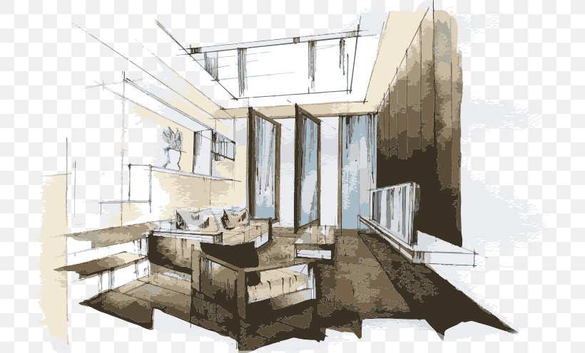Interior Design Services Drawing Sketch, PNG, 717x496px, Interior Design Services, Architecture, Bedroom, Drawing, Facade Download Free