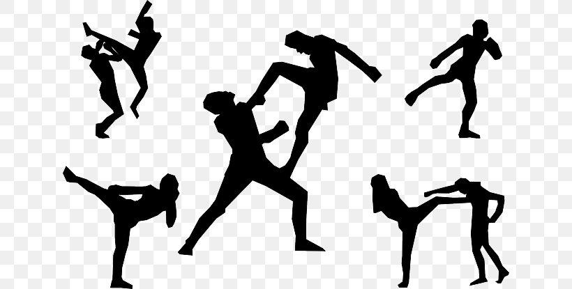 Muay Thai Kickboxing Martial Arts, PNG, 640x415px, Muay Thai, Arm, Black And White, Boxing, Combat Download Free