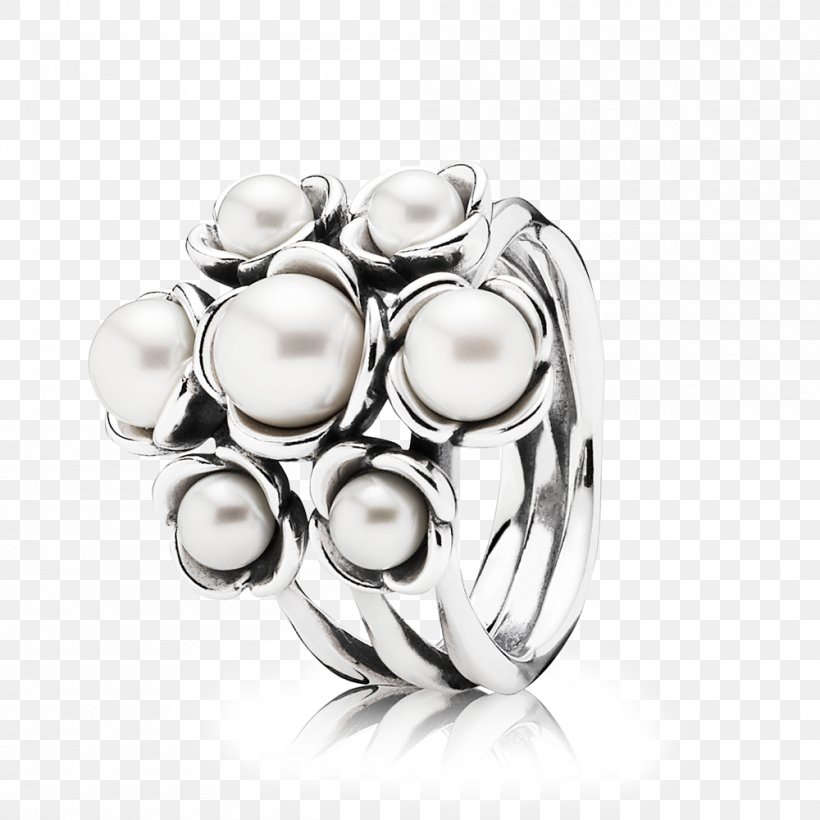 Pandora Ring Pearl Online Shopping Birthstone, PNG, 1000x1000px, Pandora, Birthstone, Body Jewelry, Cubic Zirconia, Cultured Freshwater Pearls Download Free