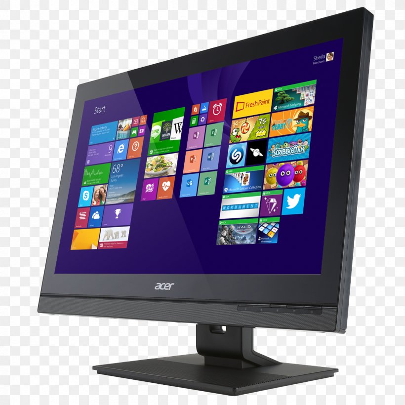 Laptop All-in-one Lenovo Desktop Computers, PNG, 1200x1200px, Laptop, Allinone, Computer, Computer Monitor, Computer Monitor Accessory Download Free