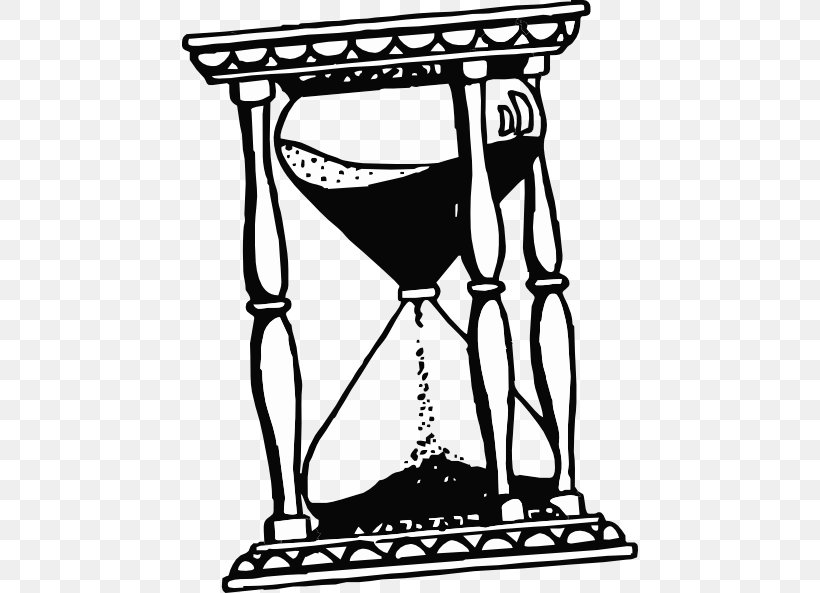 Hourglass Drawing Clip Art, PNG, 456x593px, Hourglass, Area, Black And White, Drawing, Drinkware Download Free