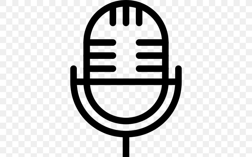Microphone Sound Recording And Reproduction, PNG, 512x512px, Microphone, Audio, Black And White, Computer Program, Dictation Machine Download Free