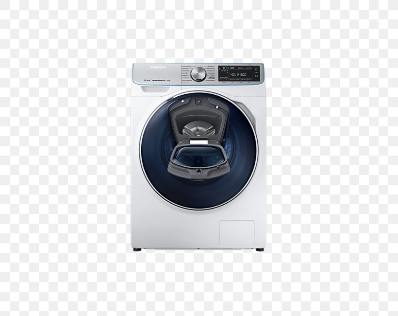 Washing Machines Samsung WW8800 QuickDrive Máquina De Lavar E Secar Roupa Carga Frontal Samsung WW8800 10Kg A+++ Prateado, Branco Samsung WF71F5E5P4W, PNG, 650x650px, Washing Machines, Clothes Dryer, Combo Washer Dryer, Home Appliance, Laundry Download Free