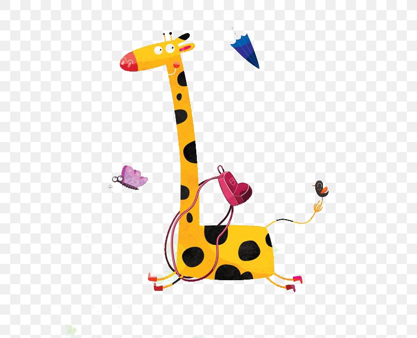 Giraffe Drawing Watercolor Painting Illustration, PNG, 564x666px, Giraffe, Animal, Art, Drawing, Giraffidae Download Free