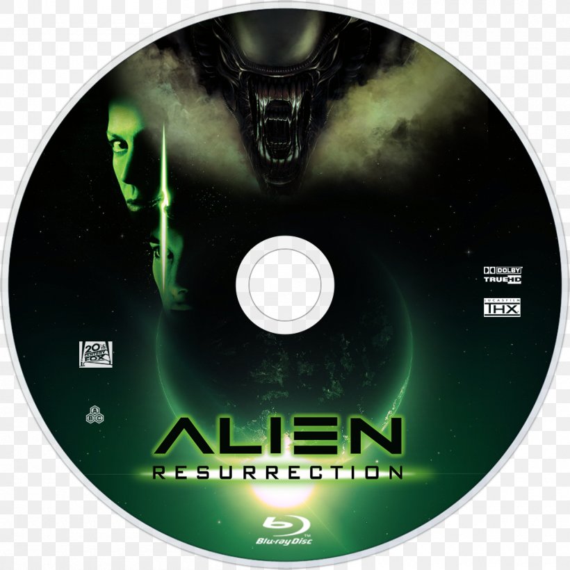 Alien Compact Disc Blu-ray Disc DVD Film, PNG, 1000x1000px, 20th Century Fox, 1997, Alien, Alien Resurrection, Bluray Disc Download Free