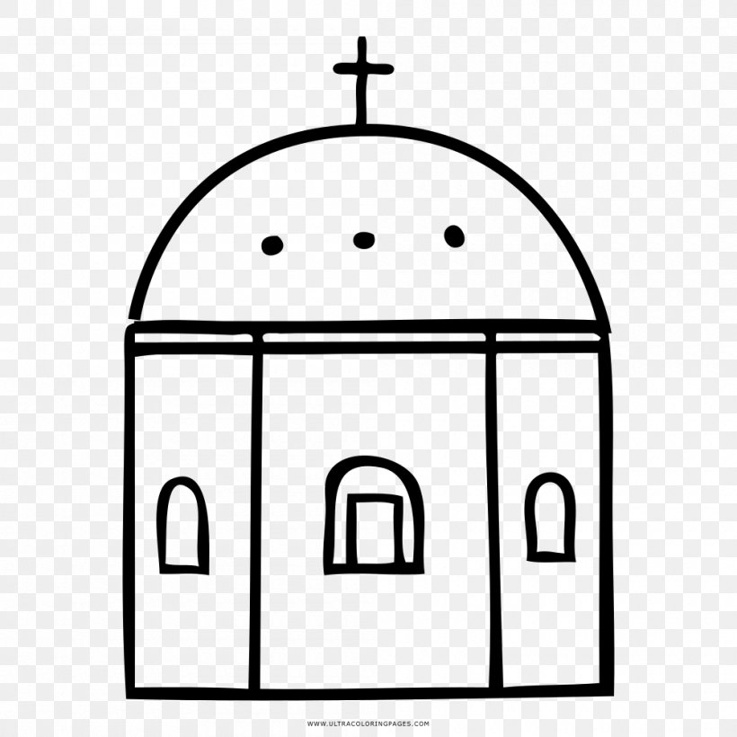 Christian Church Drawing Coloring Book, PNG, 1000x1000px, Church, Arch, Area, Black, Black And White Download Free