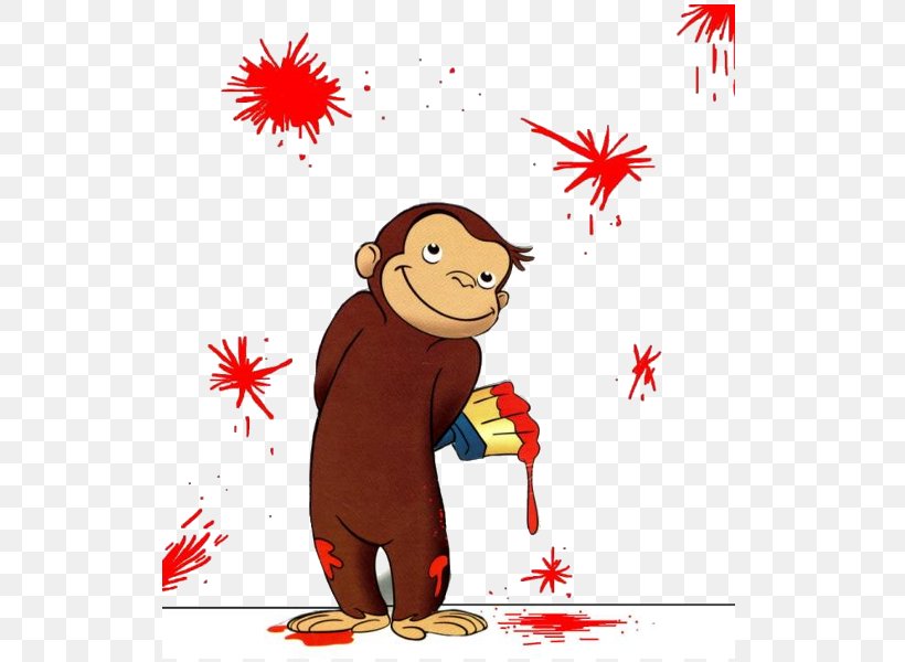 Curious George And Friends: Favorite Stories By Margret And H.A. Rey It's Ramadan, Curious George Clip Art, PNG, 600x600px, Watercolor, Cartoon, Flower, Frame, Heart Download Free