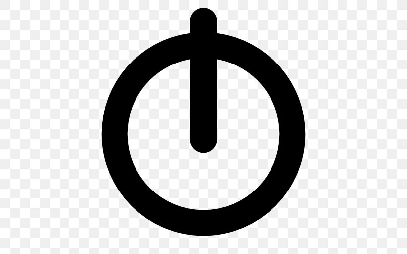 Power Symbol Sign Clip Art, PNG, 512x512px, Power Symbol, Area, Black And White, Brand, Button Download Free
