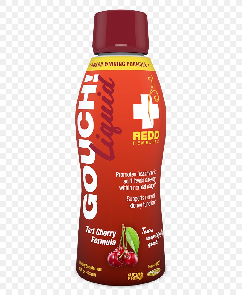 Redd Remedies Gouch Liquid Tart Cherry Formula Dietary Supplement Inflammation, PNG, 572x1000px, Dietary Supplement, Cartilage, Connective Tissue, Fluid Ounce, Gout Download Free