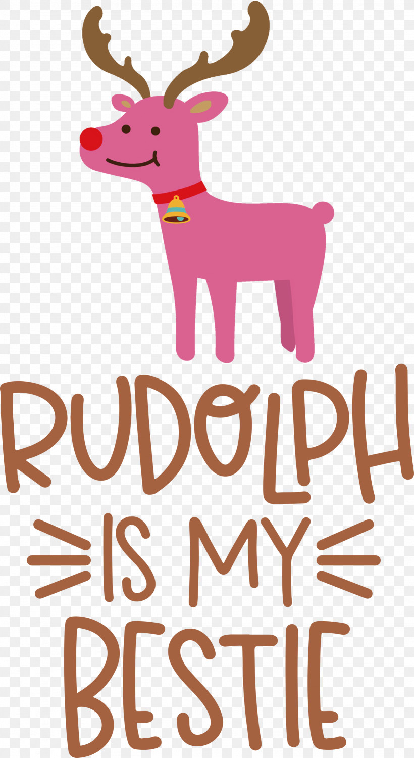 Rudolph Is My Bestie Rudolph Deer, PNG, 1639x2999px, Rudolph Is My Bestie, Animal Figurine, Antler, Cartoon, Christmas Download Free