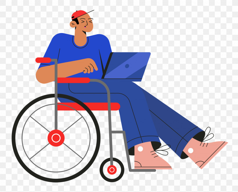 Sitting On Wheelchair Wheelchair Sitting, PNG, 2500x2020px, Wheelchair, Cartoon, Chair, Furniture, Joint Download Free