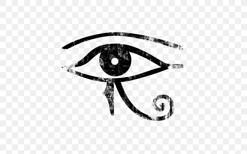 Ancient Egypt Eye Of Horus Egyptian Language Egyptian Hieroglyphs, PNG, 512x512px, Ancient Egypt, Ancient Egyptian Deities, Ankh, Art Of Ancient Egypt, Blackandwhite Download Free
