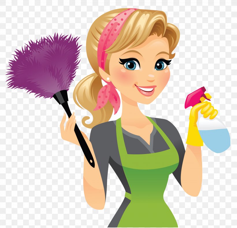 Cleaner Maid Service Cleaning Clip Art, PNG, 3020x2908px, Watercolor, Cartoon, Flower, Frame, Heart Download Free