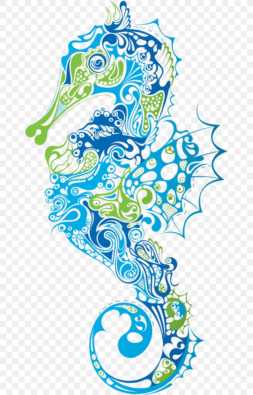 Lined Seahorse Clip Art, PNG, 655x1280px, Lined Seahorse, Area, Art, Black And White, Fictional Character Download Free