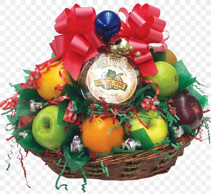 Food Gift Baskets Fruit Christmas, PNG, 981x900px, Food Gift Baskets, Basket, Christmas, Christmas Decoration, Christmas Gift Download Free