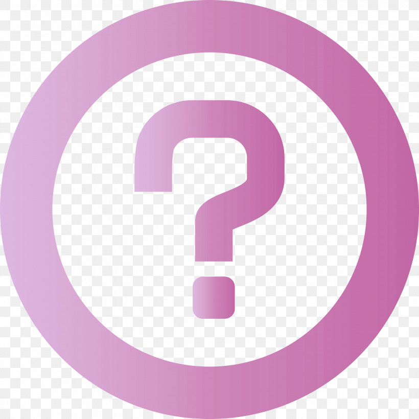 Question Mark, PNG, 3000x3000px, Question Mark, Circle, Logo, Magenta, Material Property Download Free