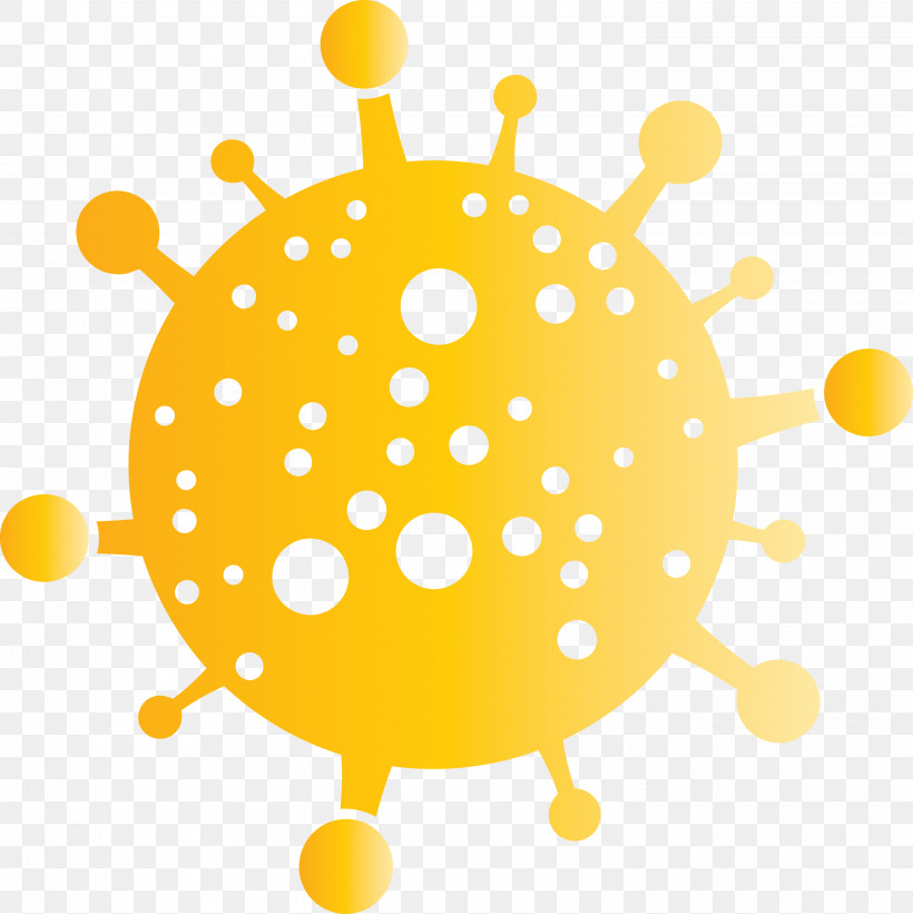Bacteria Germs Virus, PNG, 2993x3000px, Bacteria, Circle, Germs, Virus, Yellow Download Free