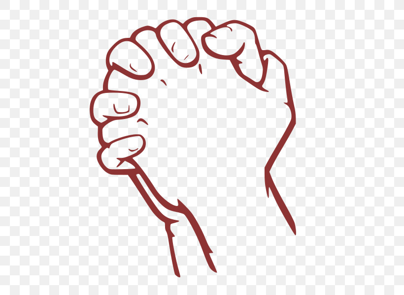 Red Hand Finger Line Art Gesture, PNG, 600x600px, Red, Drawing, Finger, Gesture, Hand Download Free