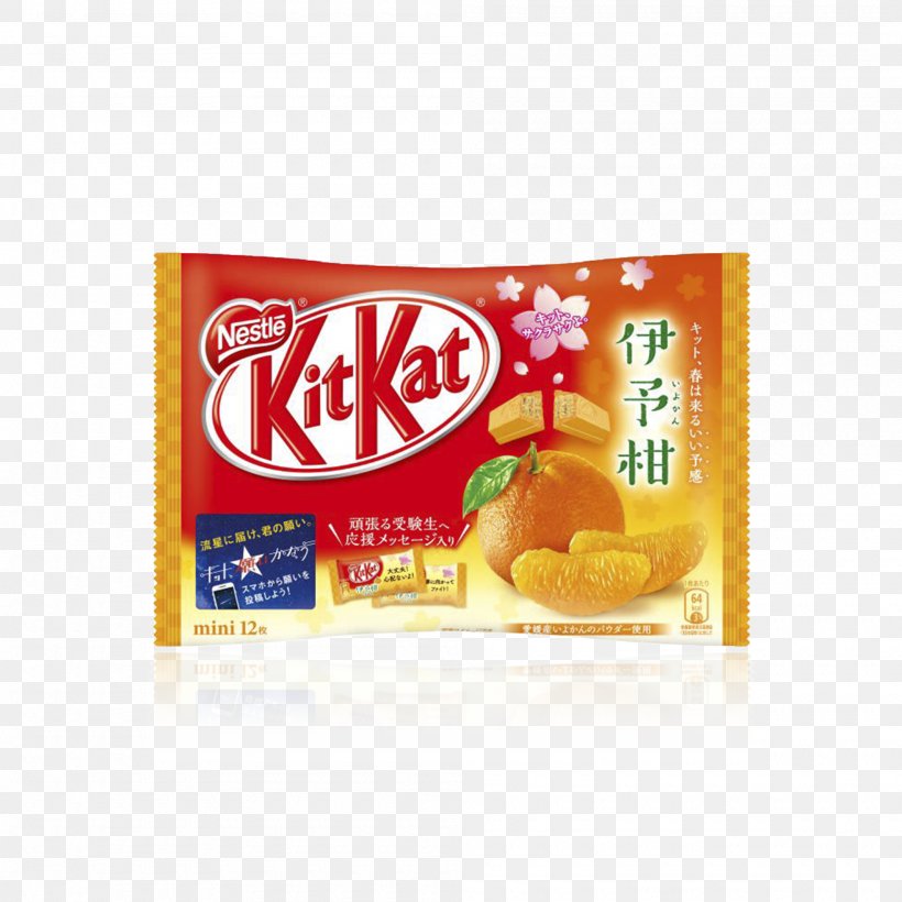 Iyokan Kit Kat Chocolate Bar Tangerine Candy, PNG, 2000x2000px, Iyokan, Biscuit, Candy, Chocolate, Chocolate Bar Download Free