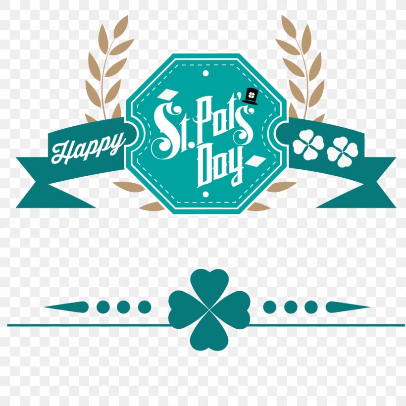 Saint Patricks Day Clip Art, PNG, 1000x1000px, Saint Patricks Day, Brand, Drawing, Green, Logo Download Free