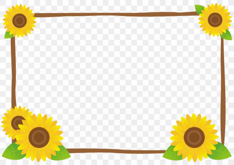 Sunflower And Crate Frame., PNG, 842x595px, Common Sunflower, Autumn, Carnation, Daisy Family, Flower Download Free