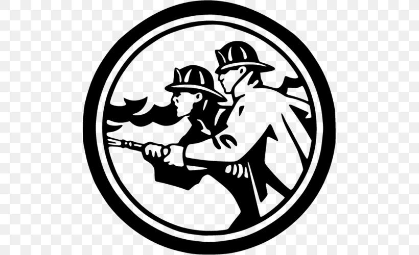 Fire Department Fire Safety Firefighter Fire Hose, PNG, 500x500px, Fire Department, Area, Art, Artwork, Black And White Download Free