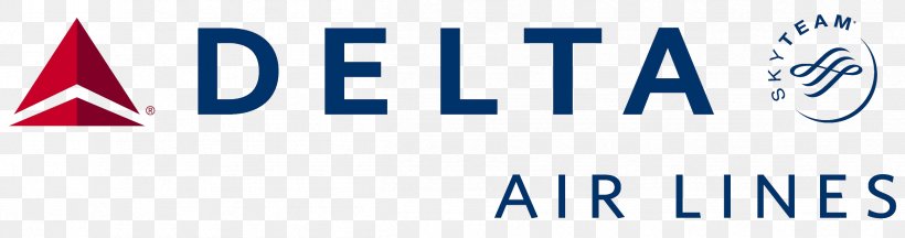 Logo Delta Air Lines Airline Inflight Magazine, PNG, 2418x638px, Watercolor, Cartoon, Flower, Frame, Heart Download Free
