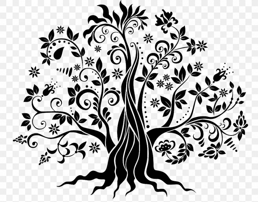 Wall Decal Tree Decorative Arts Vector Graphics Sticker, PNG, 1000x785px, Wall Decal, Art, Artwork, Black, Black And White Download Free