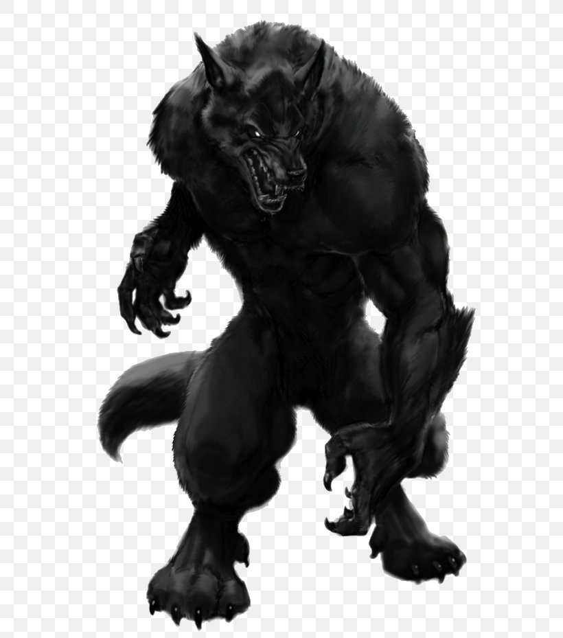 Werewolf DeviantArt Black Dog, PNG, 687x929px, Watercolor, Cartoon, Flower, Frame, Heart Download Free