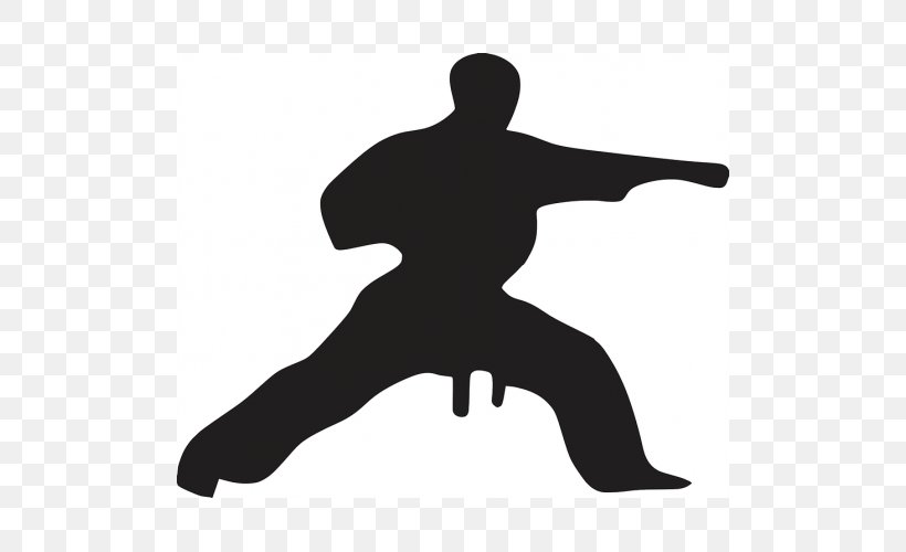 Chinese Martial Arts Karate Vector Graphics Clip Art, PNG, 500x500px, Martial Arts, Black, Black And White, Chinese Martial Arts, Hand Download Free