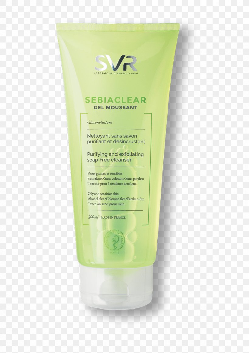 SVR Sebiaclear Gel Moussant Cleanser SVR SEBIACLEAR ACTIVE Intensive Care Skin Lotion, PNG, 1200x1703px, Cleanser, Cosmetics, Cream, Exfoliation, Gel Download Free