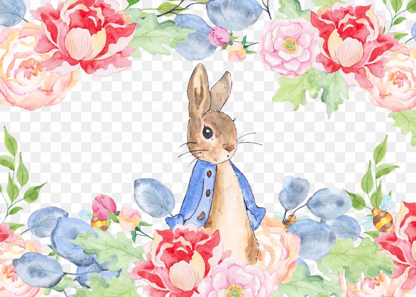 The Tale Of Peter Rabbit Watercolor Painting Clip Art, PNG, 3000x2143px, Tale Of Peter Rabbit, Art, Baby Shower, Beatrix Potter, Birthday Download Free