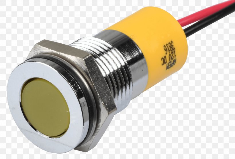 Yellow Light-emitting Diode Cable Television Millimeter Lamp, PNG, 2568x1745px, Yellow, Cable Television, Circuit Component, Computer Hardware, Electrical Cable Download Free