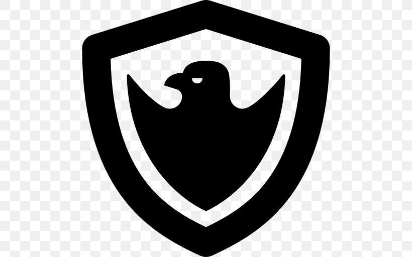 Symbol Beak Black And White, PNG, 512x512px, Logo, Beak, Black And White, Eagle, Shield Download Free