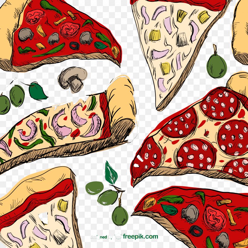 Pizza Italian Cuisine Fast Food Drawing, PNG, 3333x3333px, Pizza, Art, Creative Arts, Cushion, Drawing Download Free