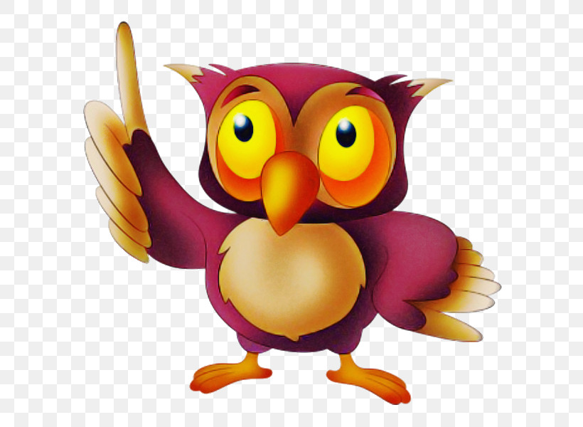 Bird Owl Cartoon Bird Of Prey Animation, PNG, 600x600px, Bird, Animation, Beak, Bird Of Prey, Cartoon Download Free