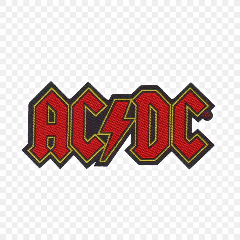 AC/DC Back In Black Embroidered Patch Iron-on Logo, PNG, 1000x1000px, Watercolor, Cartoon, Flower, Frame, Heart Download Free